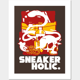 Sneaker Holic Midas Gold Retro Art Posters and Art